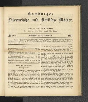 No. 102. 21. Dezember 1853
