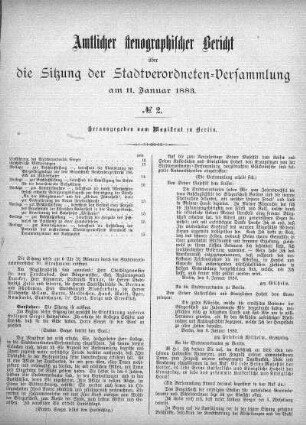 Nr. 2, 11. Januar 1883