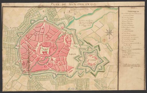 Plan de Munster en 1757