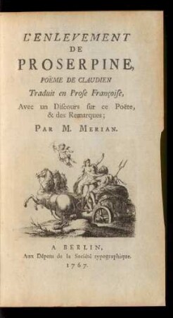 L'Enlevement De Proserpine