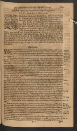 Die zweyhundert sechs und achtzigste - Zweyhundert und neüntzigste Predigt.