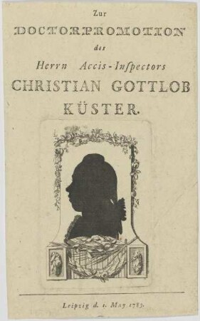 Bildnis des Christian Gottlob Küster
