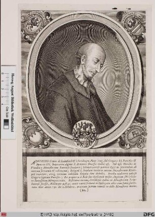 Bildnis Adalbero, hl. (Graf von Lambach-Wels), 1045-85 Bischof von Würzburg