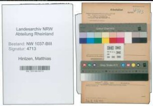 Entnazifizierung Matthias Hintzen , geb. 10.11.1912 (Maschinenmeister)