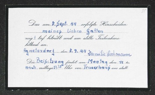 Brief von Hilde Lochmann an Gerhart Hauptmann
