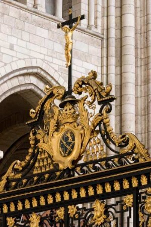 Frankreich. Bourgogne. Yonne. Sens. Cathedrale Saint Etienne. 12 bis 14 Jahrhundert. Eingangstor zum Chor