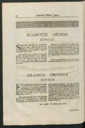 Scamotzi Ordine Jonico. - Branca Ordine Jonico.