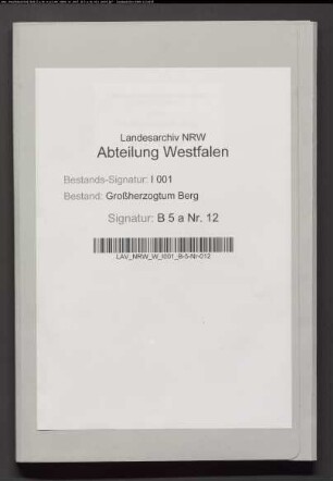 Die ausschweifende Lebensart des Schullehrers Wevers zu Waltrop, dessen Amtsentsetzung und Einrichtung des dortigen Schulwesens