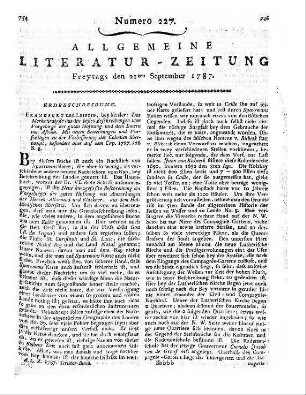 Cicero, M. T.: Kato der Aeltere oder vom Alter. An T. Pomponius Atticus. Aus dem Latein. übersetzt v. J. B. Schmitt. Würzburg: Stahel 1786