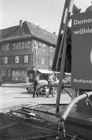 Werbung für die Landtagswahl Baden-Württemberg 1968.