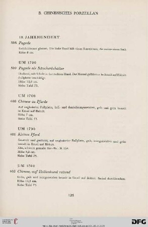 B Chinesisches Porzellan (Nr. 398-418)
