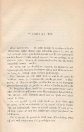 Vierde avond