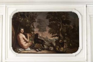 Supraporte: Satyr mit Ziegen