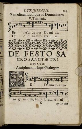 De Festo Sacro Sanctæ Trinitatis.