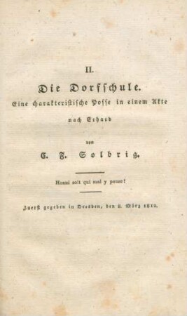 Die Dorfschule