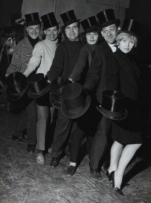 Guido Weber, Peter Falk, Rolf Bauer, Ilona Wiedem, Dieter Hallervorden, Rotraud Schindler
