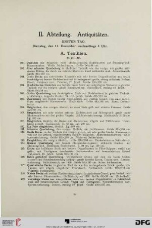 A. Textilien (Nr. 201-354)