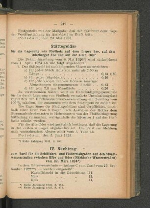 IV. Nachtrag