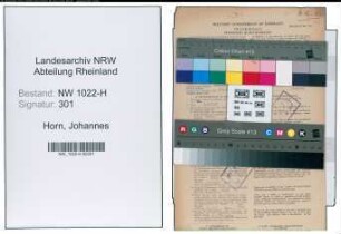 Entnazifizierung Johannes Horn , geb. 18.09.1900 (Polizeibeamter)