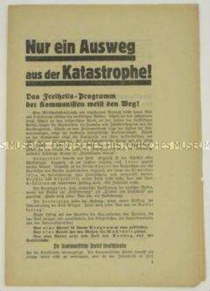 Kommunistische Propagandaschrift gegen den Young-Plan