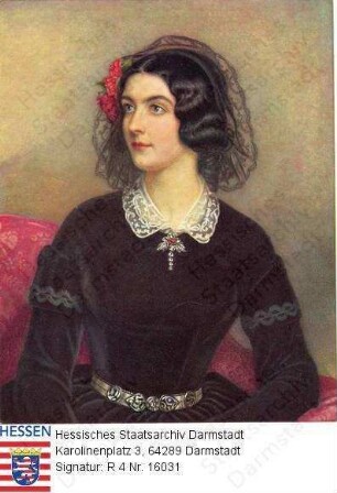 Montez, Lola Gräfin v. Landsberg (1818-1861) / Porträt, sitzend, Halbfigur