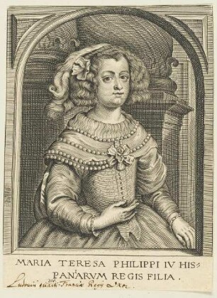 Bildnis der MAria Teresa, Philippi IV. Hispaniarvm Regis filia