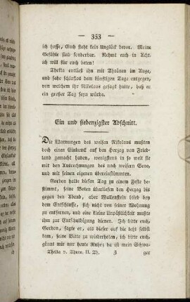 Ein und siebenzigster Abschnitt.
