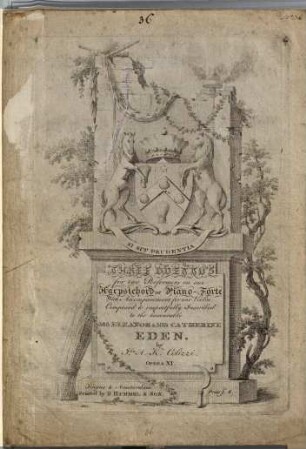 Three duetto's for two performers on one harpsichord or piano-forte with accompaniment for one violin : opera XI