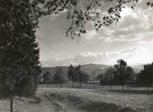 Erzgebirge. Der Schwartenberg östlich von Olbernhau von Norden