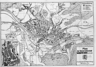 Stadtplan von Marburg