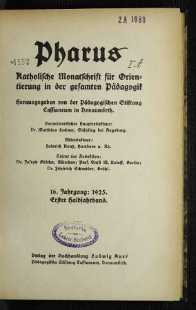 16: Pharus - 16.1925