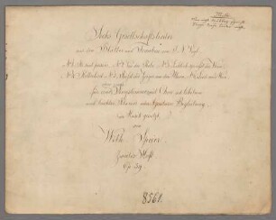 6 Lieder; V (2), Coro (ad lib.), pf; op. 59/2 - BSB Mus.Schott.Ha 8912-2