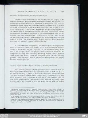 Securing a guaranty of the empire's integrity by the European powers