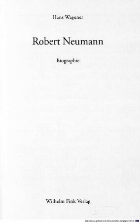 Robert Neumann : Biographie
