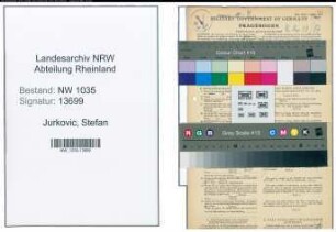 Entnazifizierung Stefan Jurkovic , geb. 01.11.1899 (Angestellter)