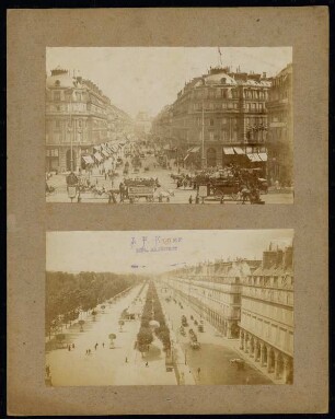 Avenue de l’Opéra und Rue de Rivoli, Paris: Außenansichten