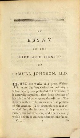 The Works Of Samuel Johnson, LL.D. : In Twelve Volumes, 1