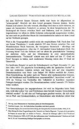 Lineare Grenzen. Vom frühen bis zum späten Mittelalter