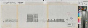 Burgsteinfurt (Steinfurt) Amtsgericht Nordansicht 1961 1 : 100 29 x 93 Pause Staatshochbauamt Münster Regierung Münster Nr. 34058