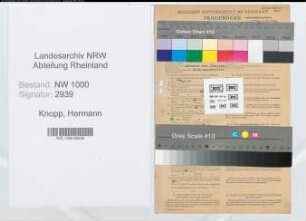 Entnazifizierung Hermann Knopp, geb. 20.09.1901 (Kaufmann)