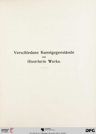 Verschiedene Kunstgegenstände und illustrierte Werke (Nr. 22-66)