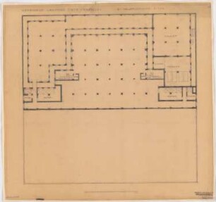Warenhaus Tietz, Breslau: 6. Entwurf, Grundriss 2. KG 1:100