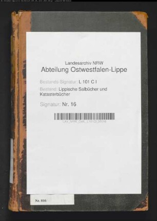 Salbuch der Stadt Detmold von 1854, Bd. 5 (Duplikat)