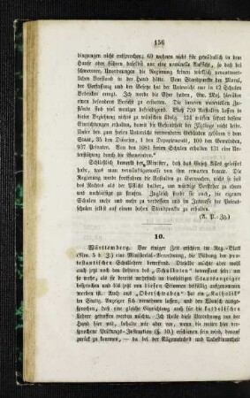 ¬[Die¬ Bildung der protestantischen Schullehrer in Würtemberg betr.]