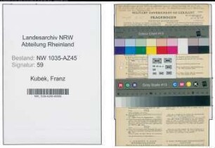 Entnazifizierung Franz Kubek , geb. 13.09.1900 (Bergmann)