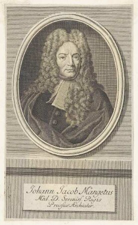 Bildnis des Johann Jacob Mangetus