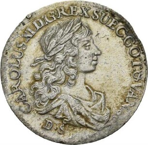 Eindritteltaler des Königs Karl XI. von Schweden für Schwedisch-Pommern, 1674