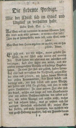 Die siebente Predigt.