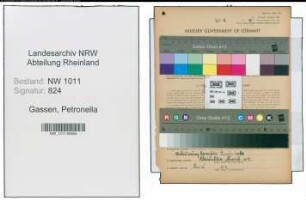 Entnazifizierung Petronella Gassen , geb. 01.03.1888 ()