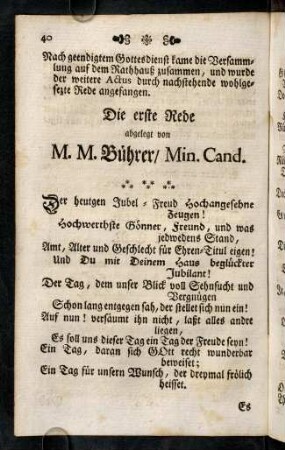 40-52, Die erste - zweyte Rede...